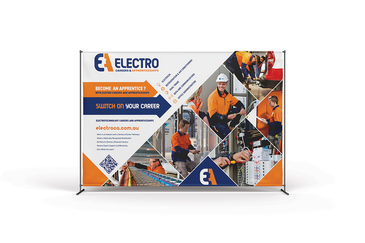Media Wall Design for Electrical Apprenticeships Company